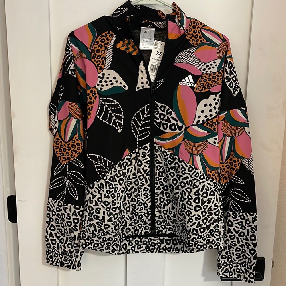 New with tags Adidas Farm AOP Windbreaker